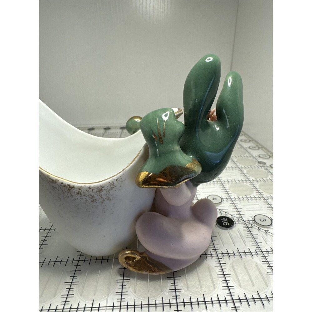 Vintage LEFTON Pink Bunny Rabbit Creamer/Planter Easter Anthropomorphic - Picture 11 of 16